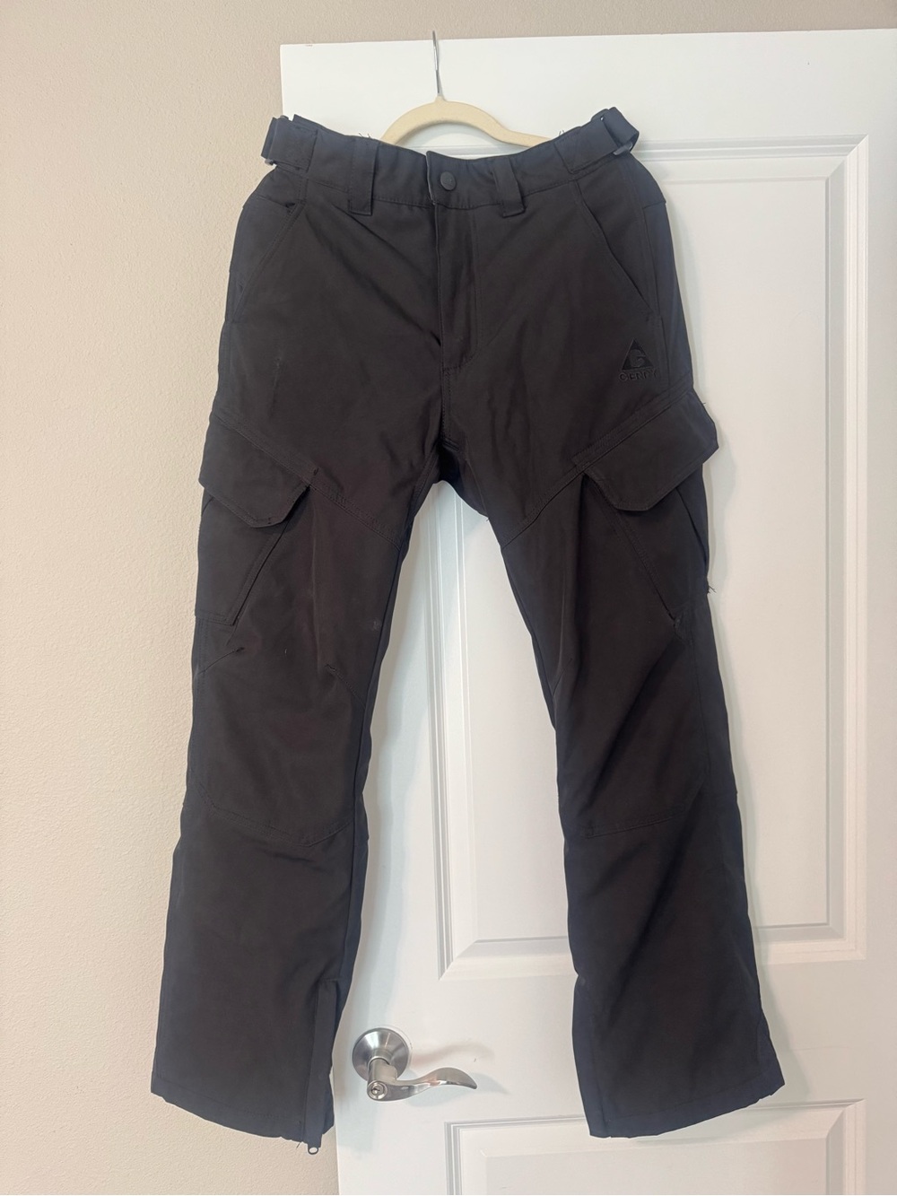 Men's Black Ski Pants with Utility Pockets